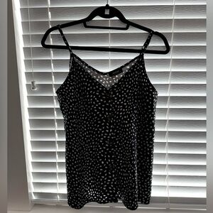 Cami never worn, black and white